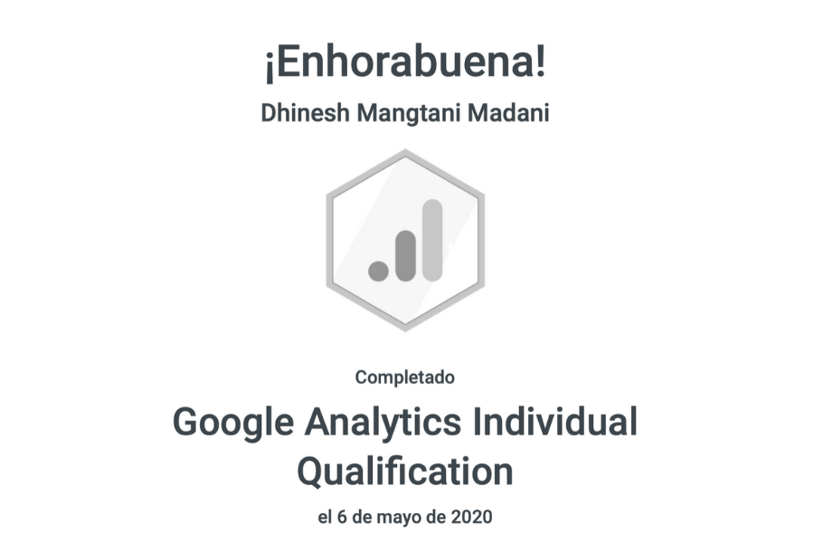 Certificado Analytics